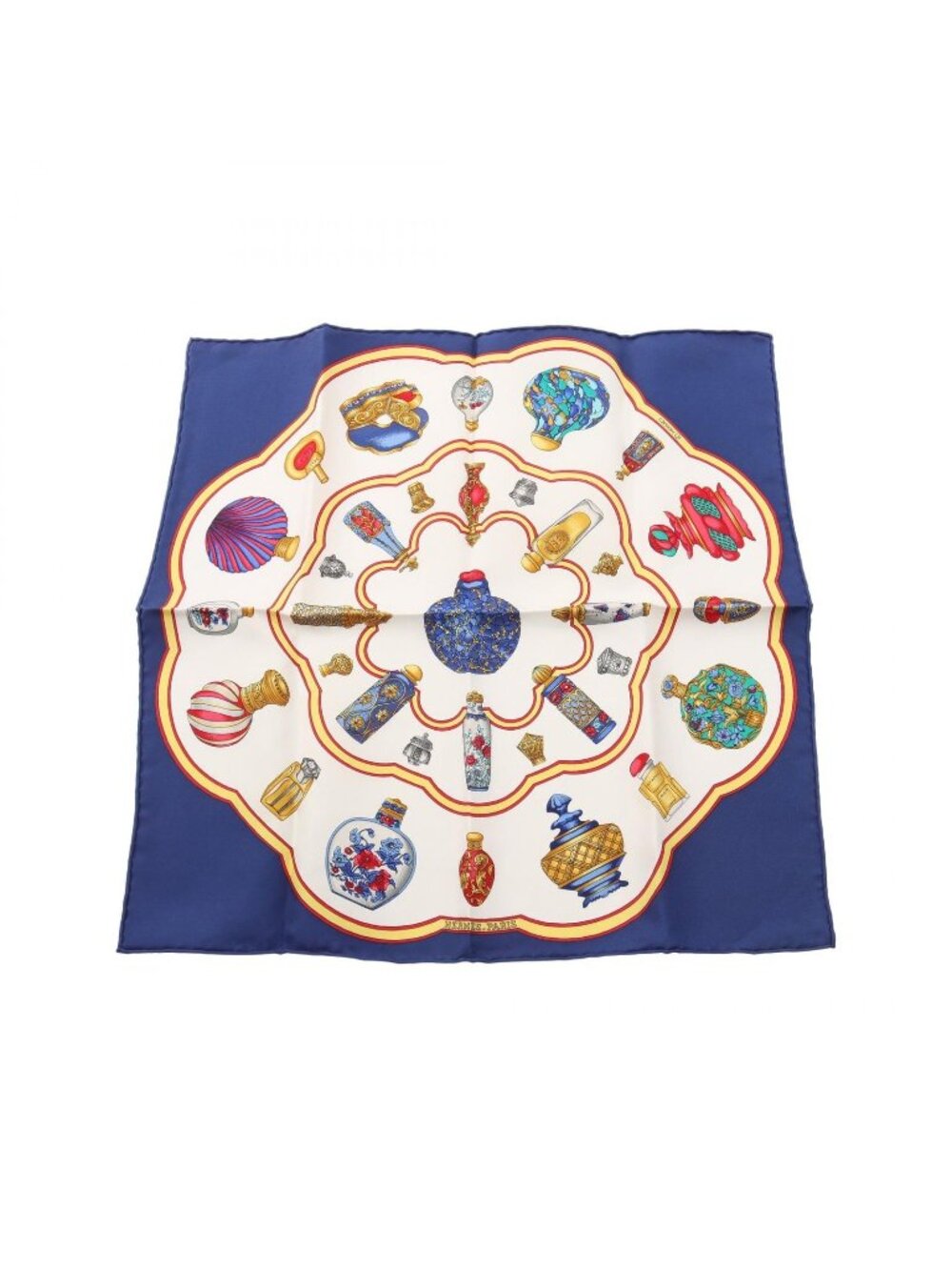 Hermes Scarf Petit Carre 45 Qu'importe le Flacon Silk